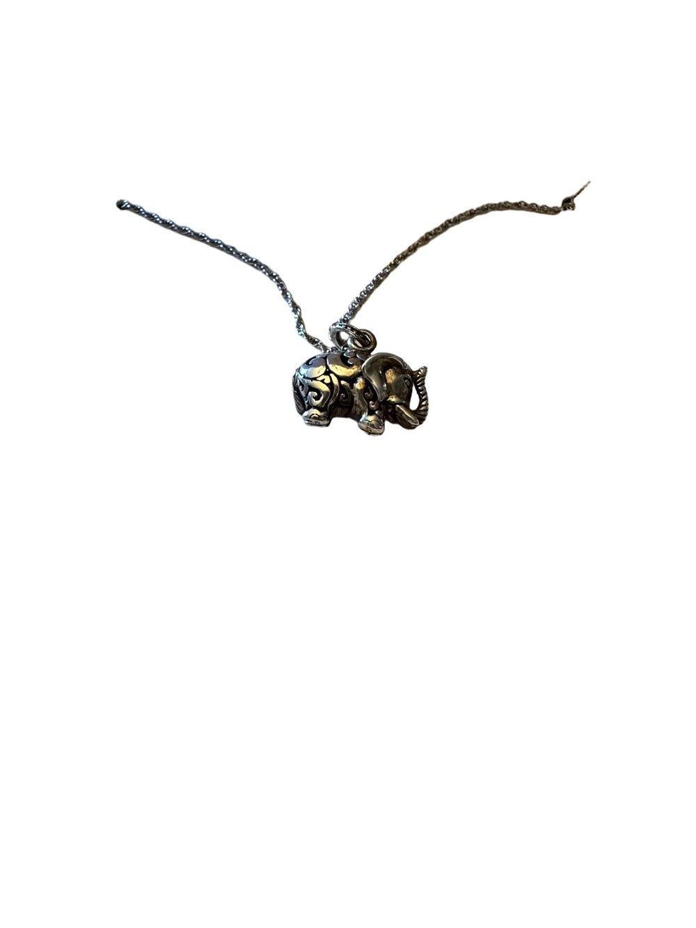 Skills Witt .925 Sterling Silver Good Luck Elephant Pendant View 4
